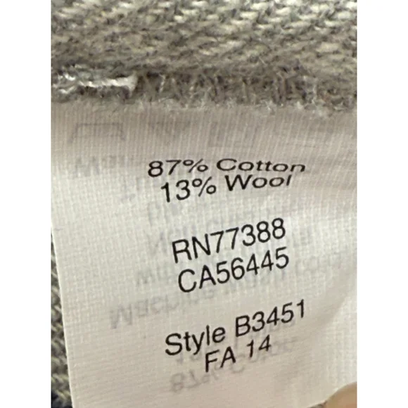 Madewell Women’s Medium Gray Plaid Cotton Wool Flannel Shirt Jacket - Picture 6 of 6